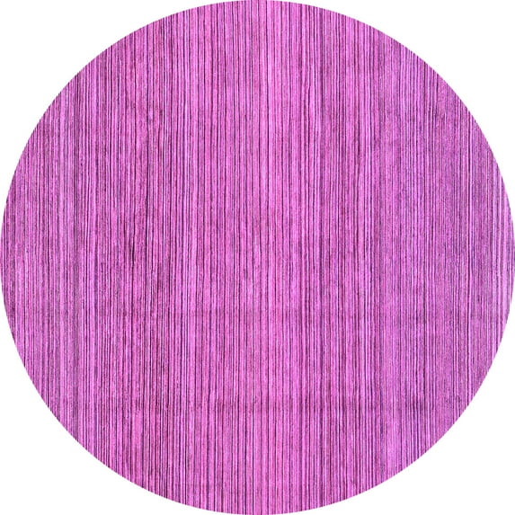 Ahgly Company Indoor Round Abstract Purple Modern Area Rugs, 7' Round