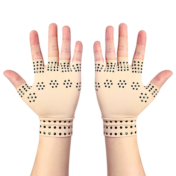 Guantes magnéticos antiedema para artritis dolor de manos reumatoide terapia de compresión para la salud soporte para muñeca del túnel carpiano ANGGREK Otros
