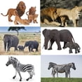 thumbnail image 2 of Figuras de Animales BOLZRA Safari Zoo 14 Piezas para Niños, 2 of 7