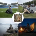 thumbnail image 6 of Squirrel Patterns Vintage Foldable Seat Cushion for Bleachers, Stadium Seats, Camping & Outdoor Events, Portable Lightweight Pad with Carabiner, 6 of 6
