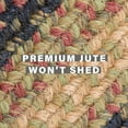 thumbnail image 5 of Homespice Highland Oval Braided Rugs 20x30, Ideal Country Style Kitchen Mat & Indoor Entry Rug in Navy and Burgundy Colors, A Great, Durable, Jute Small Braided Rug, 5 of 9
