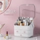 thumbnail image 1 of Fashion Big Capacity Cosmetic Storage Box Waterproof Dustproof Bathroom Desktop Beauty Makeup Organizer Skin Care Storage Drawer-light Yellow (huali), 1 of 3