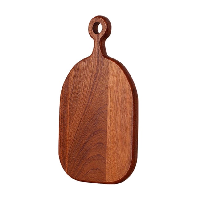 Paleta de madera para pizza, bandeja para servir queso, tabla para cortar y picar 370x200x15mm