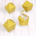 thumbnail image 6 of Efavormart 25 Pcs | Gold Glitter Wedding Favor Gift Boxes - 3"x4" Geometric Shape, 6 of 11