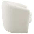 thumbnail image 3 of Modway Affinity Upholstered Boucle Fabric Curved Back Armchair in Cloud, 3 of 9