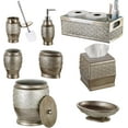 thumbnail image 7 of Dublin Silver Small Bathroom Trash Can with Lid 1.26 Gal / 4.8L, Brushed Silver Decorative Garbage Bin, Durable Waste Basket for Bathroom, Paper, or Diaper Disposal, 7 of 7