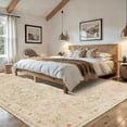 thumbnail image 6 of CHITOOMA 5'x7' Boho Area Rugs for Living Room, Machine Washable Stain Resistant Non-Shed Carpet, Floral Area Rug with Non-Slip Backing for Bedroom, Dining Room, Dorm, Office, 6 of 8