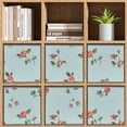 thumbnail image 4 of Collapsible Oxford Fabric Storage Cubes with Handles, Large Mid Foldable Oxford Cloth Bins Set of 2/6, Closet Organizers for Shelves Clothes Home Kitchen Toy - Rose Pattern-1, 4 of 7