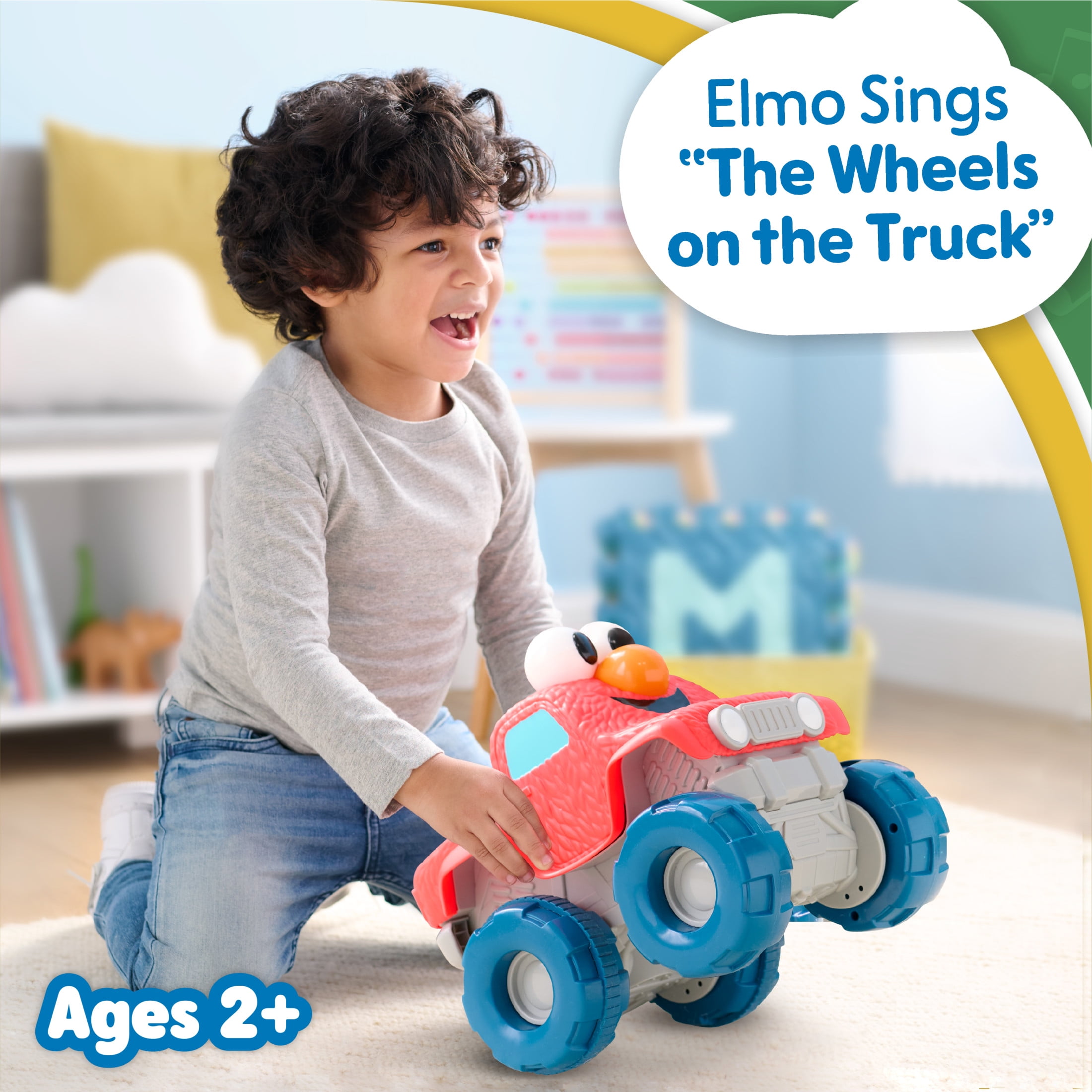 Sesame Street Giggle N Go Monster Truck Toy Vehicle Baby and Toddler Toys