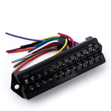 6 Way DC32V Circuit Car Trailer Auto Blade Fuse Box Block Holder Atc Ato 2 Input 6 Ouput Wire
