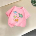 thumbnail image 4 of Hiijoy Pink T Shirt for Boys Cute Dinosaur Short Sleeves O Neck Tee Shirt, Sizes 2-14, 4 of 4