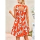 thumbnail image 2 of Vestido PRETTYGARDEN Verano 2025 Bohemio Floral Naranja XL, 2 of 8