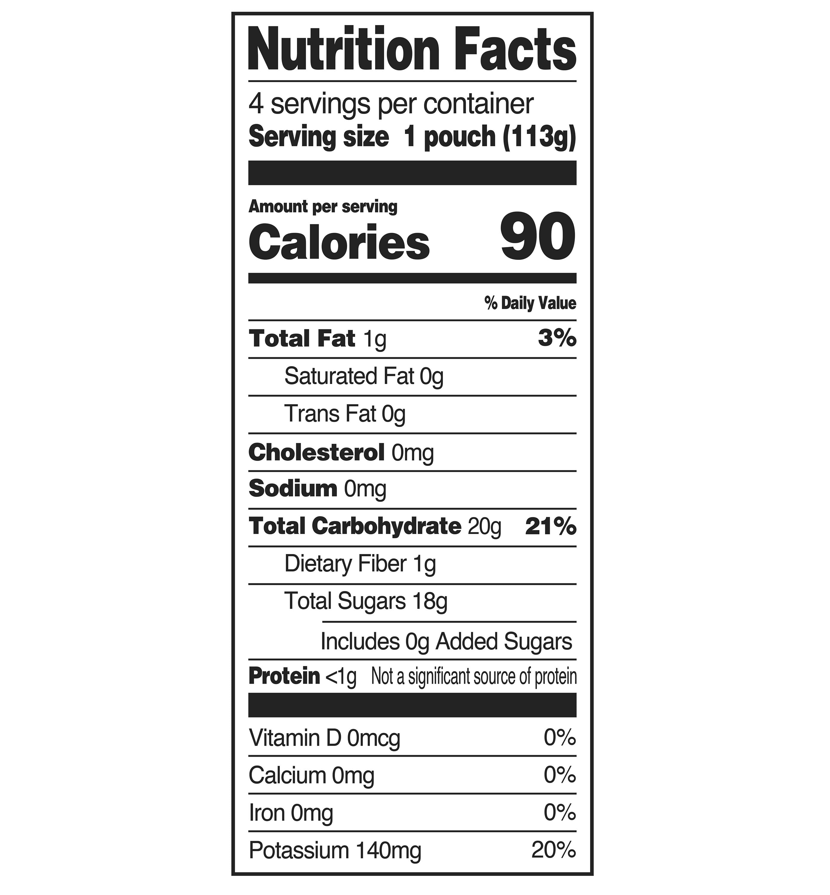 Parent's Choice Stage 2 Baby Food Banana Blueberry Oats Fruit and Cereal Puree, 4 oz Pouch, 4 Pack