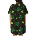 thumbnail image 6 of Fotbe St. Patrick's Day8 Print Pajama Set for Women 2 Piece Loungewear Short Sleeve Tops and Shorts Set Soft Sleepwear-Medium, 6 of 7