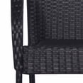 thumbnail image 5 of vidaXL Stackable Outdoor Chairs 2 pcs Poly Rattan Black, 5 of 5