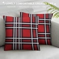 thumbnail image 3 of JEUXUS  Throw Pillow Case GTI Plaid Tartan Cushion Home Pillowcase Soft Square Cover for Decor Bedroom Living Room Couch, 3 of 5