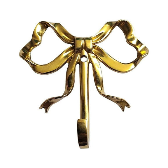 PEIBang Bow Hook,Wall Mounted Hook,Decorative Bowknot Hook for Hallway,Bathroom,Kitchen,Office,Room Decorations