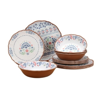Wanda June Home Retro Renegade 12-Piece Melamine Dinnerware Set