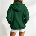 thumbnail image 5 of Evdexr Hoodies for Women Long Sleeve Zip Up Oversized Sweatshirt 2026 Casual Hooded Winter Fall Layering Jacket with Pockets Dark Green XL, 5 of 7