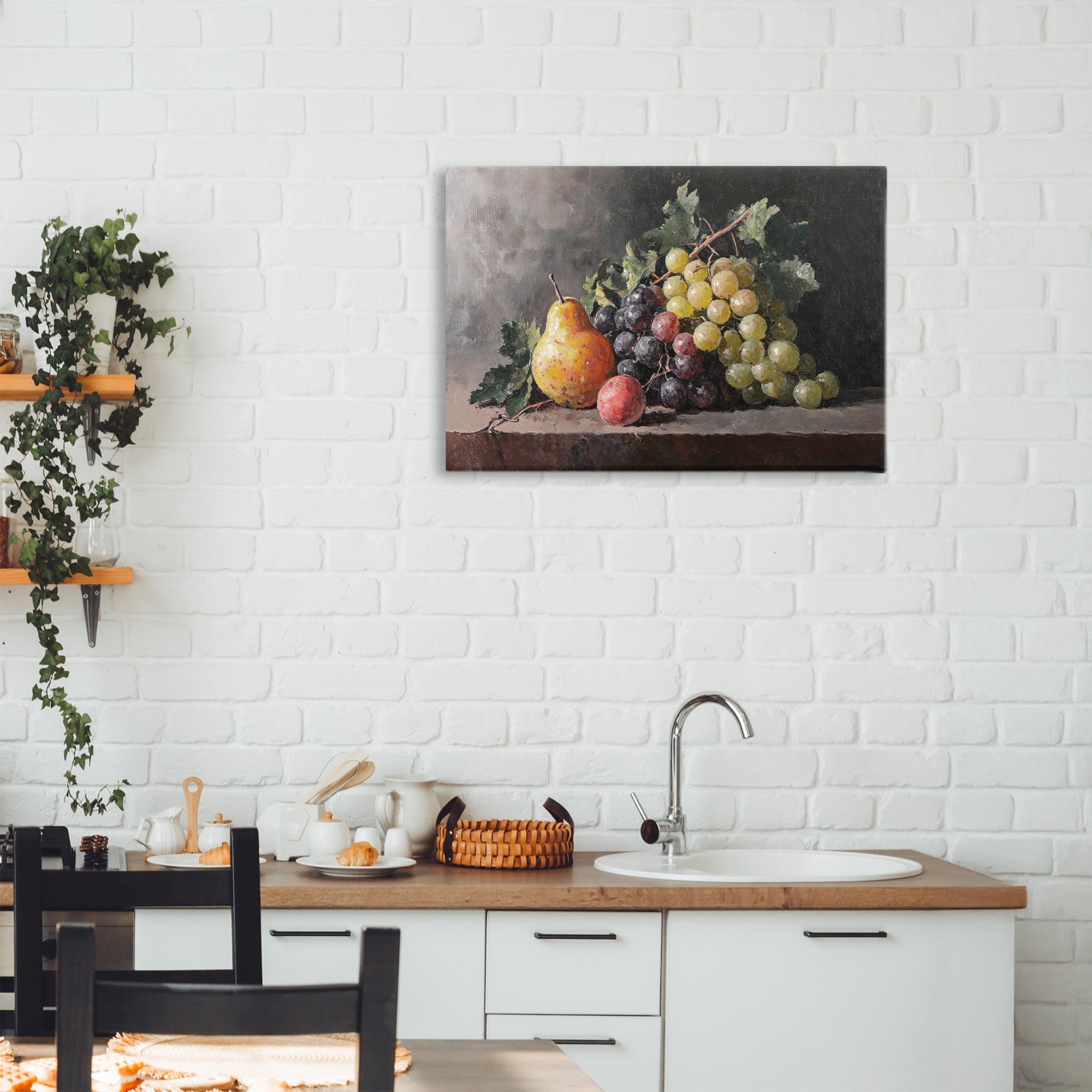 Stupell Industries Bountiful Fruit Classic Still Life Canvas Wall Art, design by Petal Prints Design