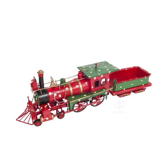Christmas Train Model Handmade Tin Metal Handmade
