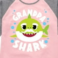 thumbnail image 3 of Baby Shark - Grandpa Shark - Toddler And Youth Girls Raglan Graphic T-Shirt, 3 of 6