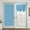 Sky Blue-289, variant on Self-Adhesive Pleated Window Curtains, Bathroom Balcony Half-Light, Easy Install, Modern Decor, For Small Spaces, Privacy Shield, Washable Fabric, Energy-Saving Design, for Home/Guest Rooms SOPABCP