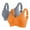 Orange,Gray, variant on 2 Pack Bras for Women Seamless Ribbed Wide Adjustable Straps Full Coverage Push up Support Underwear Sports & Daily Wear (XL, 2*Pink)
