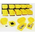WallPeg Tool Board Accessories Plastic Pegboard Bins Yellow Pegboard