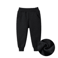 thumbnail image 2 of 27 niños pantalones largos deportivos niños flocados pantalones casuales Color puro algodón tela mixta cintura media estilo coreano, 2 of 5