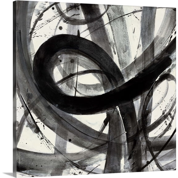 Great BIG Canvas | "Roller Coaster I on White" Canvas Wall Art - 24x24