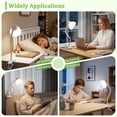 thumbnail image 2 of NATYSWAN Clip-On Desk Lamp, Eye-Caring LED Reading Light, Adjustable Gooseneck, Anti-Tip Bedside Reading Light—Small Desk Lamps for Home Offices, College Dorm Room, 2 of 8