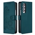 thumbnail image 3 of Cases for Samsung Galaxy Z Fold 3 5G, Wallet Case for Women Girls with Card Holder Flip PU Leather Magnetic Closure Drop Protective Shockproof Phone Cover for Z Fold 3 5G, Darkgreen, 3 of 8