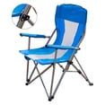 thumbnail image 3 of Silla de campamento portátil silla de campamento plegable de tela de Oxford silla de campamento de pesca al aire libre portavasos azul Picnic, 3 of 10