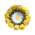 thumbnail image 4 of Siruishop Crochet Coaster Cute Compact Flower Coaster for Cafe Dining Room Living Room Yellow, 4 of 8