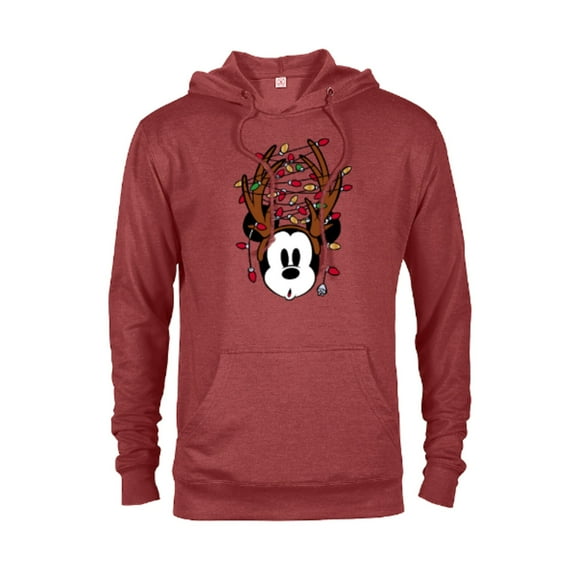 Disney Mickey Mouse Tangled Holiday Standard - Pullover Hoodie for Adults – Customized-Red Heather