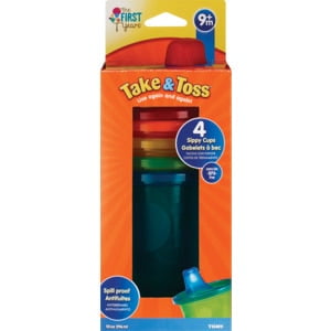 The First Years Take & Toss 10 oz Spill Proof Sippy Cups (Colors May Vary) (Pack of 2)