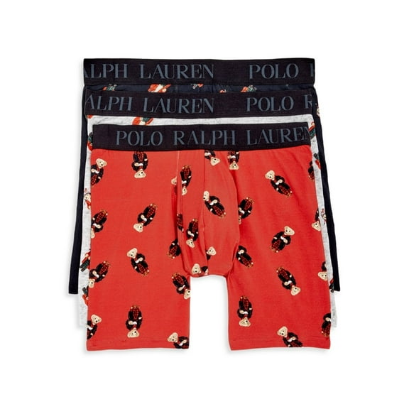 Polo Ralph Lauren Cooling Cotton Modal Boxer Briefs, Pack of 3