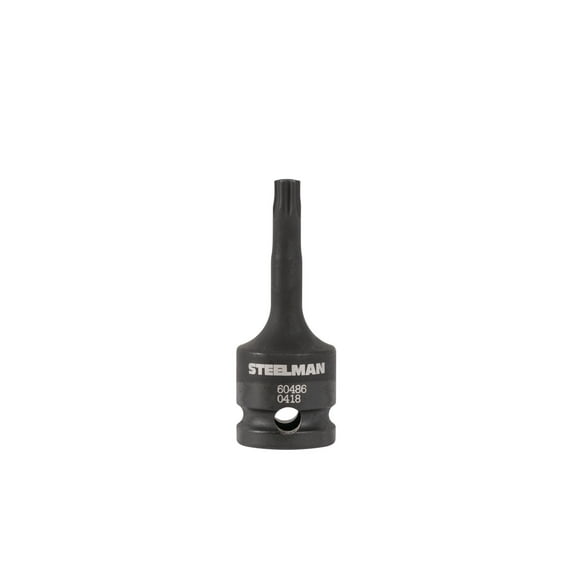 Steelman T27 Security Torx 3/8-in Drive Socket Bit, Tamper-resistant 60486