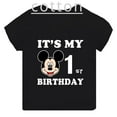 thumbnail image 2 of Ropa para niños, camisetas de algodón con número de cumpleaños de Mickey Mouse, ropa kawaii para niñas, camisetas para niños, dibujos animados de anime, ropa informal, 2 of 5