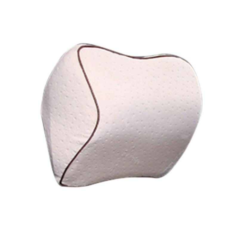 Lov Car Neck Pillow for Driving,Office Chair Memory Foam Neck Pillow  for Cervical Support and Neck Pain Relief with Adjustable Straps - Headrest  Pillow Beige 