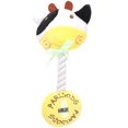 thumbnail image 1 of Dog Squeaky Toy Cartoon: Plush Funny Dog Rope Toy Puppy Teething Toy Pet Tug Toy, 1 of 10
