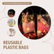 thumbnail image 5 of 50 Bolsas de Regalo PVC Transparente con Asas, Plástico Reutilizables, Bolsa Compras para Fiesta Navidad, 5 of 5