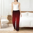 thumbnail image 4 of Balery Red Geometric Pantalones de pijama para mujer, pijamas ultraligeros, pantalones de estar por casa-3X-Large, 4 of 6