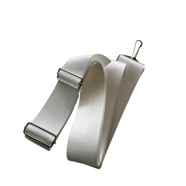 Correa central de red de tenis blanca Accesorios de tenis resistentes al desgaste Ancho 5 cm Ayuda de entrenamiento de equipo Cinturón ajustable para Cola Correa central de red de tenis