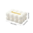 thumbnail image 3 of Hometravel Tissue Cover Box Organizer, Facial Paper Holder for Kitchen Counter, Bathroom Vanity Storage for Tissues, Fits Bedroom or Office Desks, 3 of 6