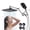 Chrome, variant on Gitawusa 4 Function Modes 12", Wall Mount Showerhead & Handheld Shower