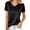 Black, variant on Womens Shirts Crewneck Tshirt Sparkly Top Metallic Sequin Tops Women's Casual Solid Color Crotch Neck Mesh Rhinestone T-Shirt Top Pink 2X