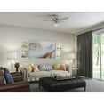 thumbnail image 6 of Hunter - Bennett Indoor Low Profile Ceiling Fan With Light, Remote, 44-inch, Brushed Nickel, Transitional-style, 3-speed WhisperWind Motor, 50420, for living rooms, bedrooms, home offices, kitchens, 6 of 16