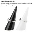 thumbnail image 4 of Wweixi Single Fingertip Cone Display Storage Collection Decorative Stand Plastic Jewelry Organizer Showcase Store Ornament White 2.5x6.8, 4 of 6
